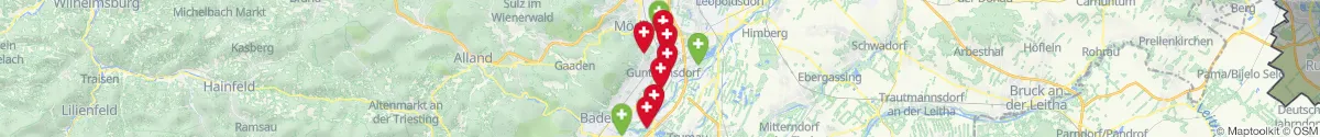 Map view for Pharmacies emergency services nearby Guntramsdorf (Mödling, Niederösterreich)